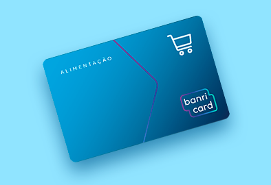 Ilustração do cartão BanriCard Alimentação.